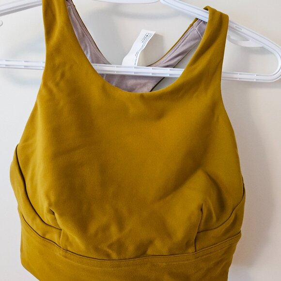 Lululemon Wunder Train Bra C/D Cup Size 8 Auric Gold - Picture 2 of 6